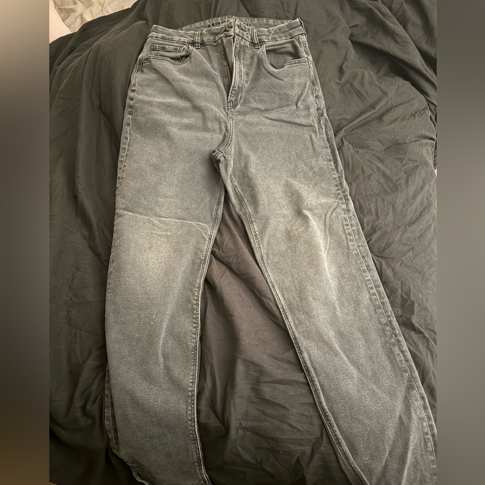 American Eagle Outfitters Women's Charcoal Straight Jeans